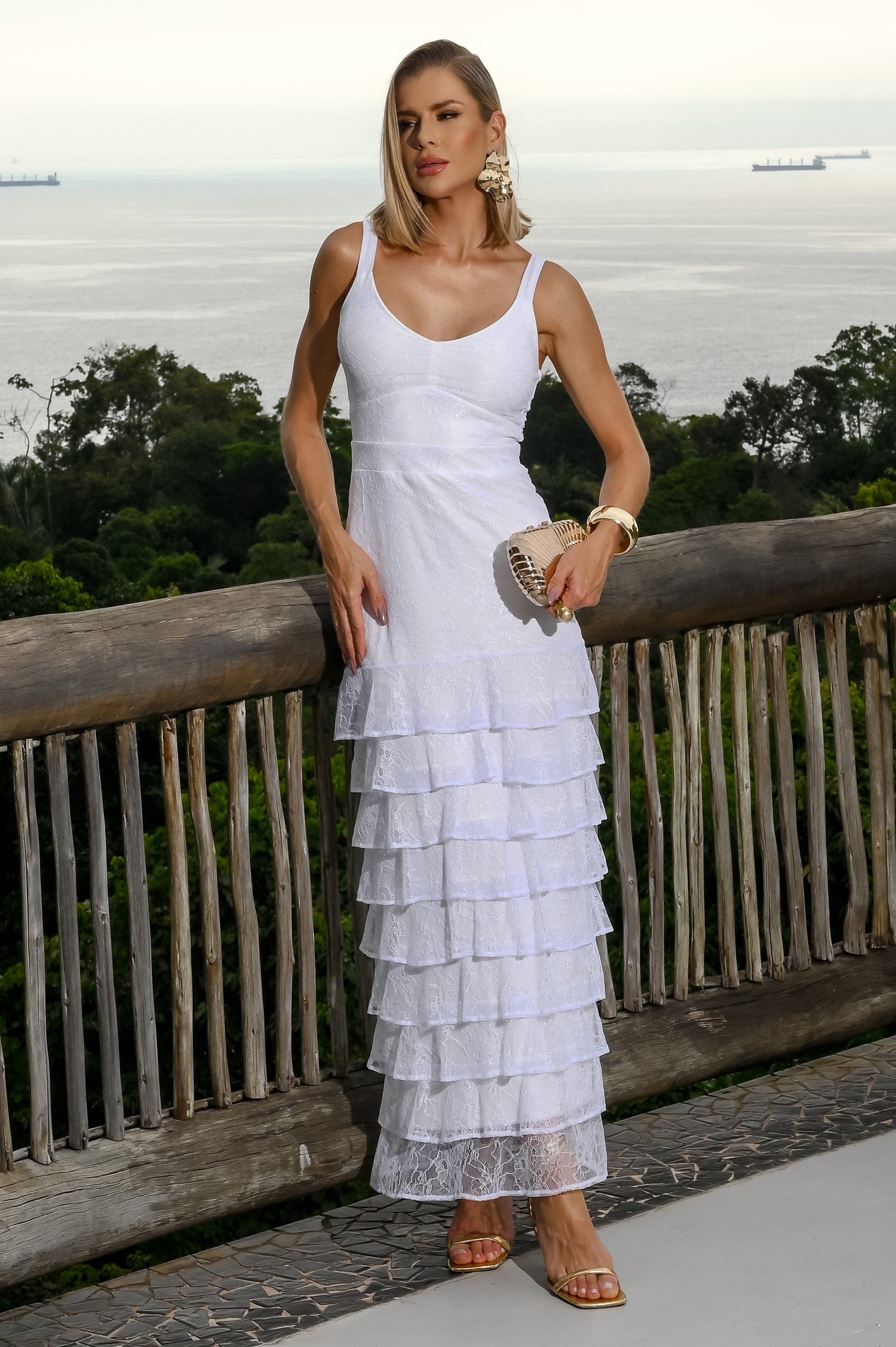 Vestido Renda Chantilly