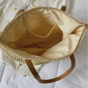 Bolsa de ombro tecida para mulheres