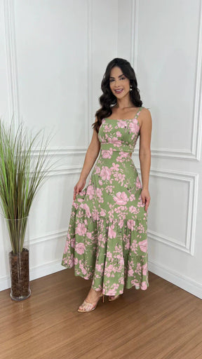 Vestido Viscolinho Roberta Floral